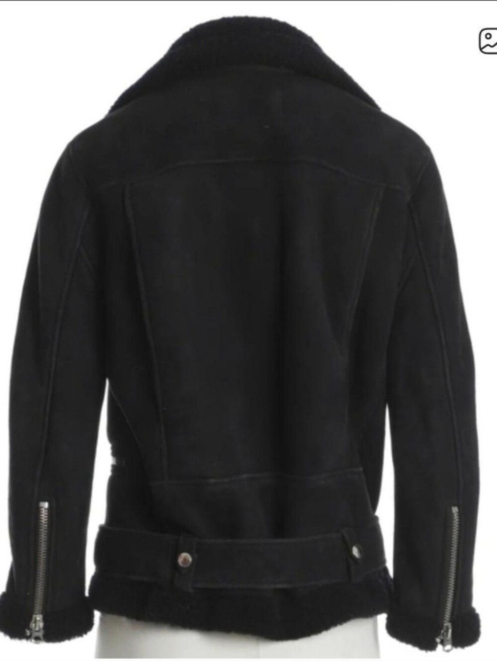 acne studios velocite designer suede jacket 32 S ret $1700+ - Picture 5 of 7